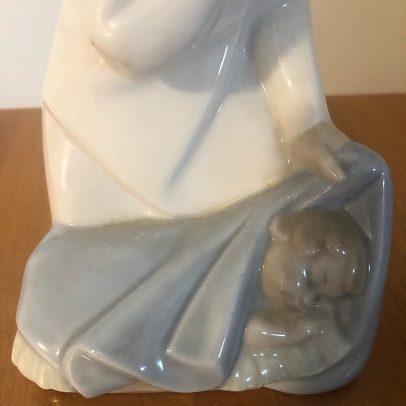 Lladro guardian angel with sleeping baby # 4636 retired - Picture 6 of 7